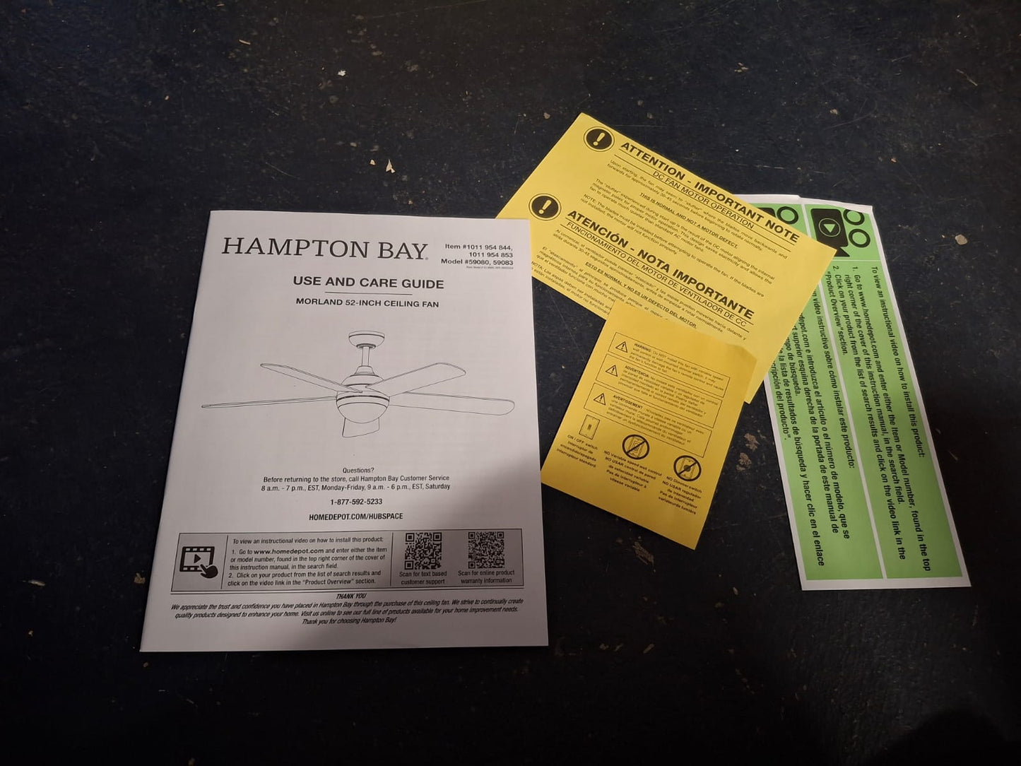 Hampton Bay Morland 52 in. Smart Indoor/Covered Outdoor Matte White Ceiling Fan with Remote and Integrated LED Powered by Hubspace