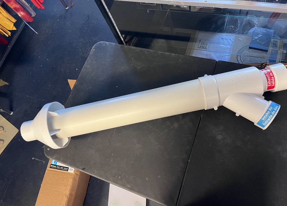 Open Box Rheem 3 in. PVC Horizontal or Vertical Concentric Vent Termination Kit for High Efficiency Tankless Gas Water Heaters