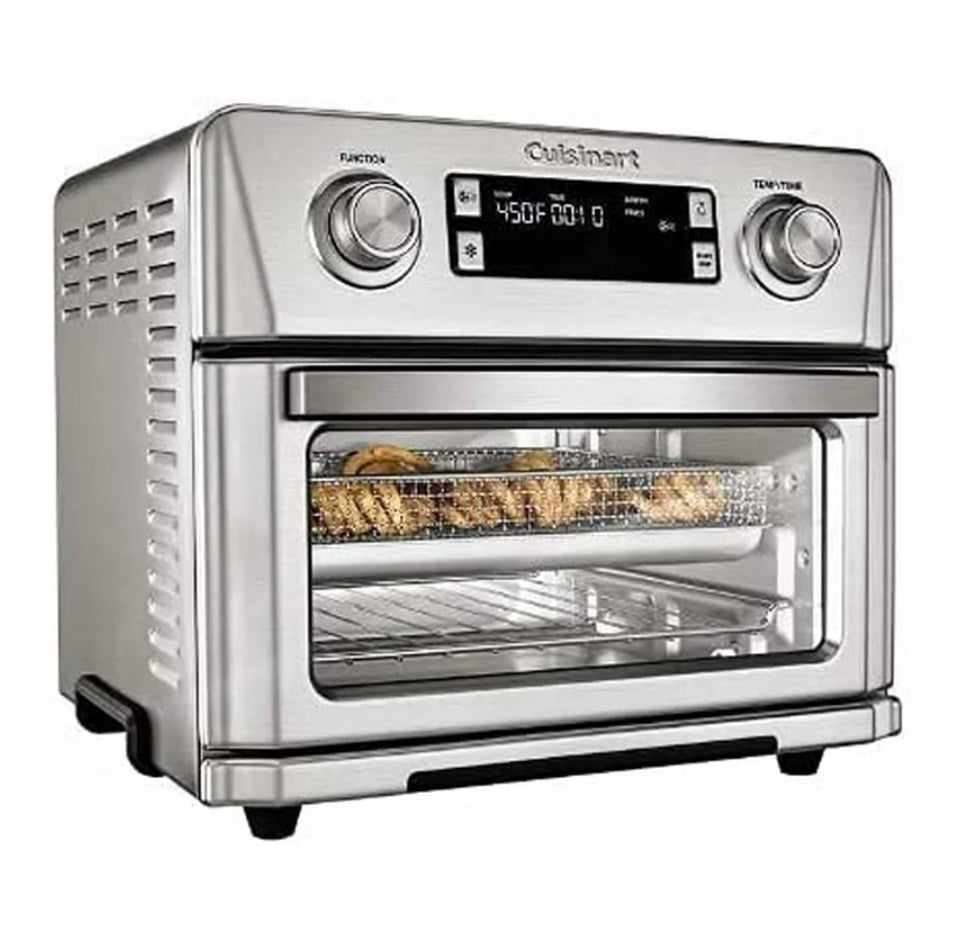 Open Box Cuisinart Digital Model Airfryer Toaster Oven 0.6 cu ft CTOA-130PC2 - Silver