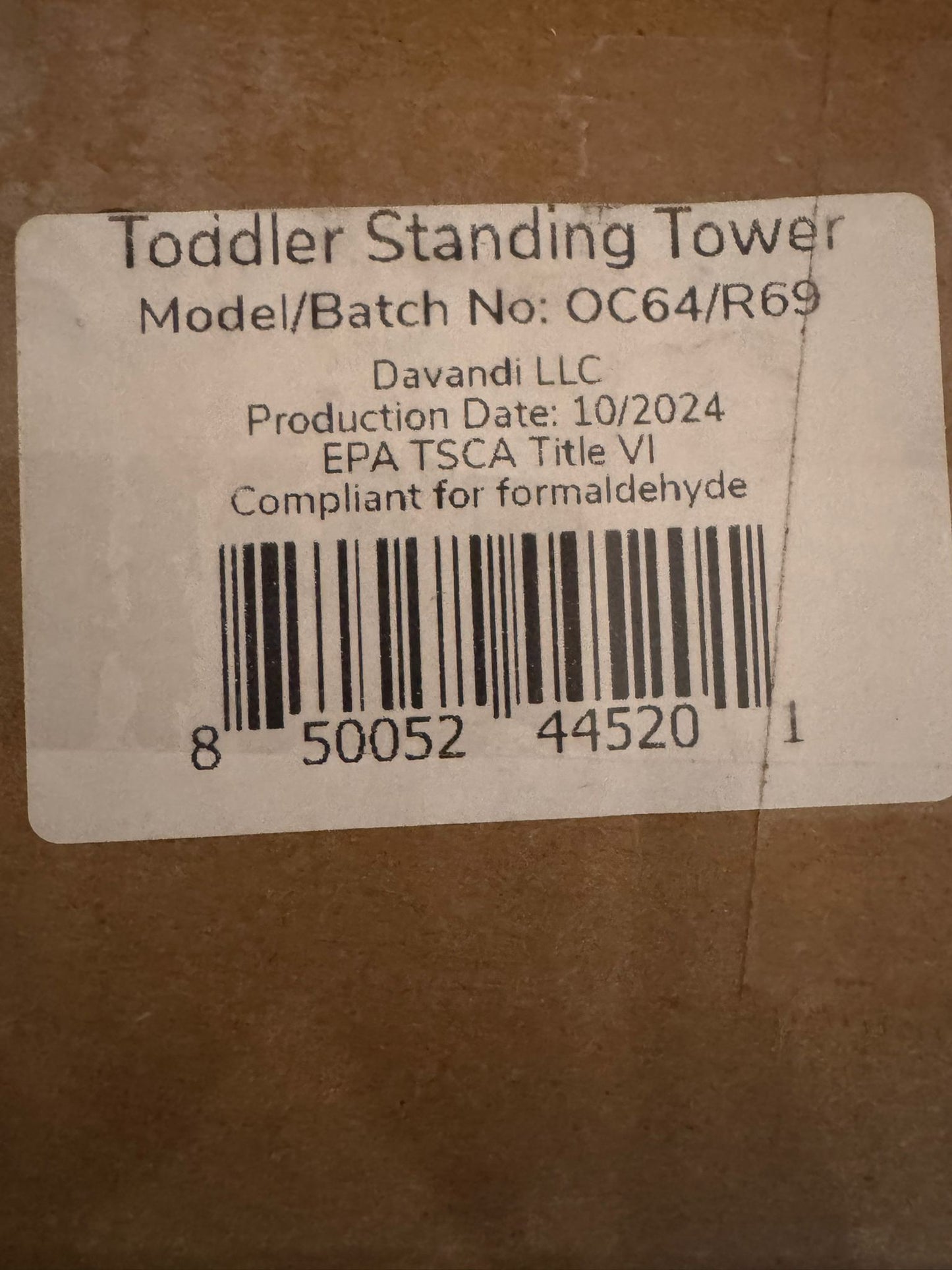 Open box ocodile Toddler Standing Tower - Adjustable Height Toddler Kitchen Stool Helper - Ideal Kids Kitchen Step Stool for Learning New Skills - 202
