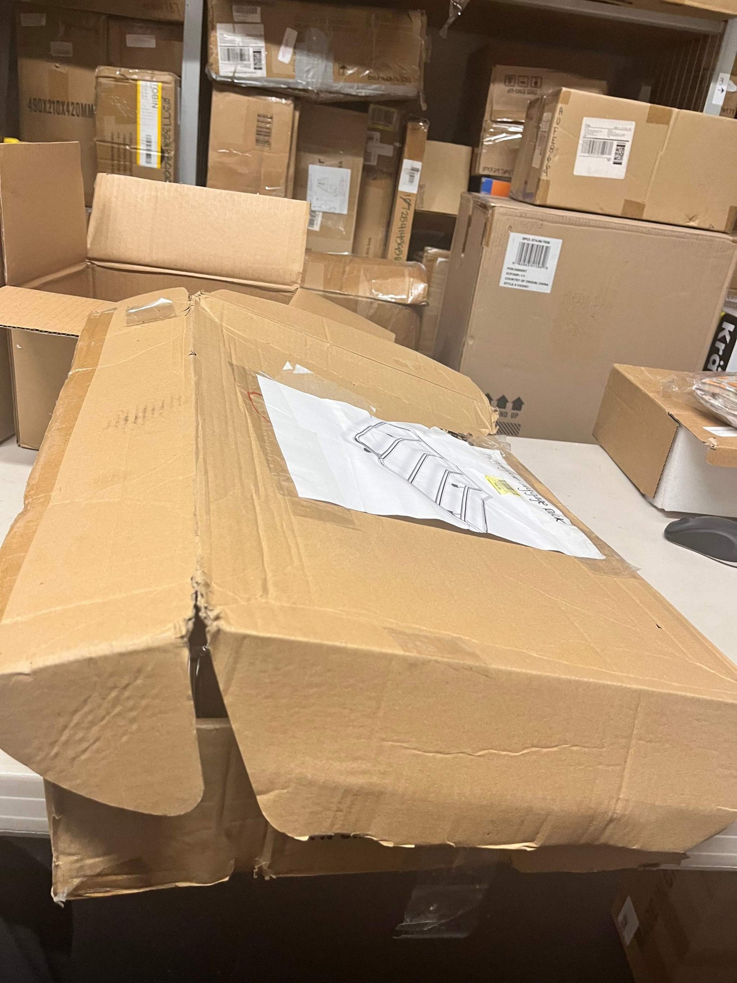 Open Box ECOTRIC Motorcycle Trunk Luggage Rack Trunk Top Rack Rail Compatible with Harley Davidson Touring 1984-2024 Road Glide Road King Street Glide