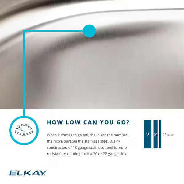 Open Box Elkay 15 in. Drop-in Single Bowl 20-Gauge Durable Satin Stainless Steel Kitchen Sink Kit w/ Faucet