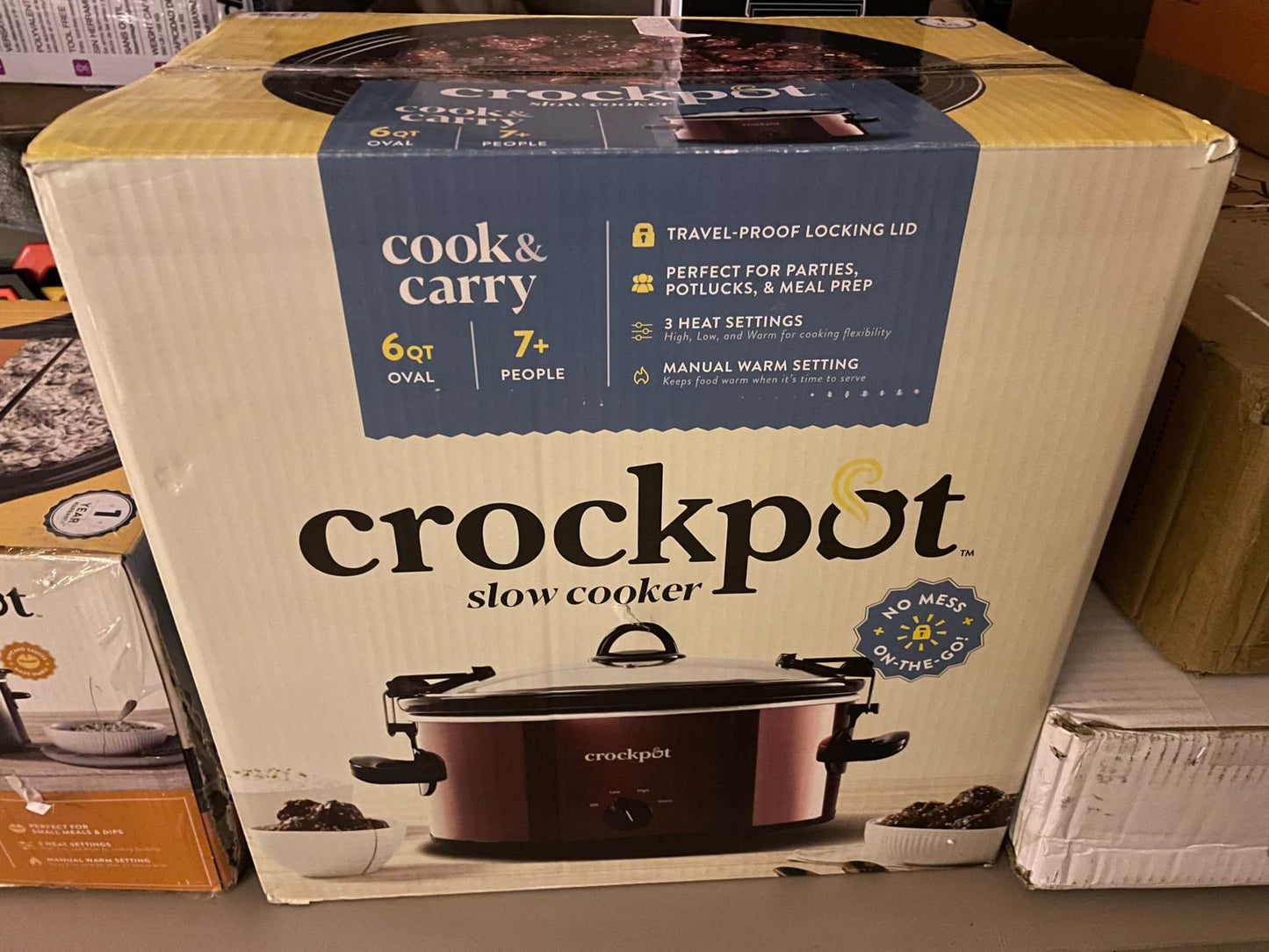 Crock-Pot 6-Quart Cook & Carry - Slow Cooker, Red - Selzalot