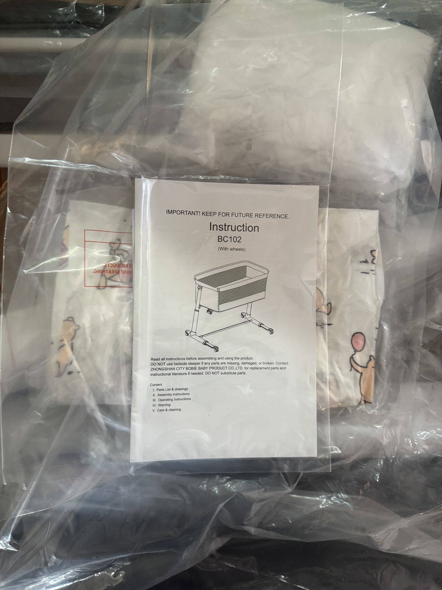 Daming bedside bassinet with wheels - Selzalot