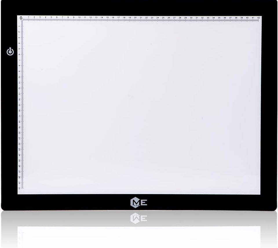 Tracer A3 LED Light Box 12x17 Inch Light Pad 12V DC Power Light Table for Tracing (Black)