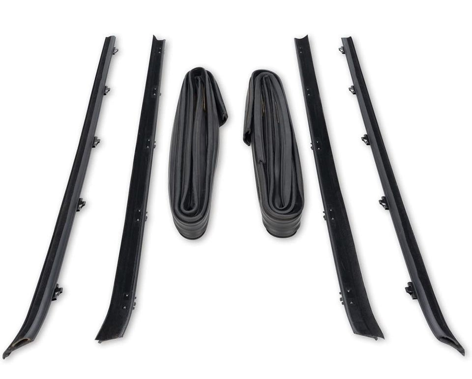 Open Box WEILEITE Front Door Window Channel Felt Trim Seal Weather Stripping Kit