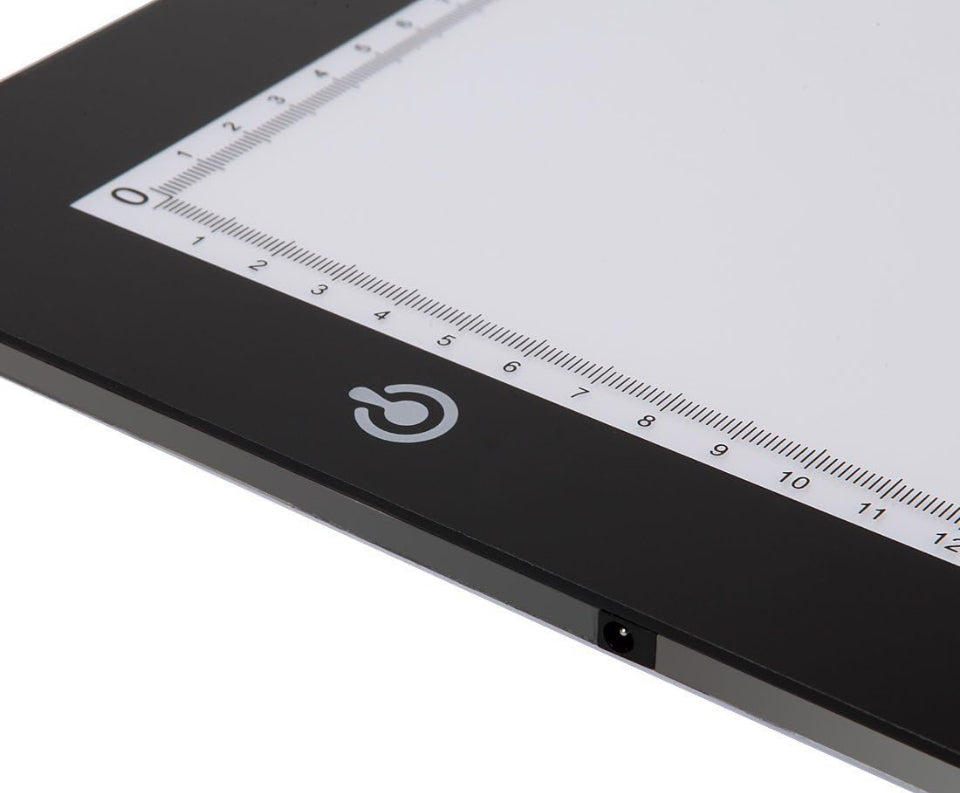 Tracer A3 LED Light Box 12x17 Inch Light Pad 12V DC Power Light Table for Tracing (Black)