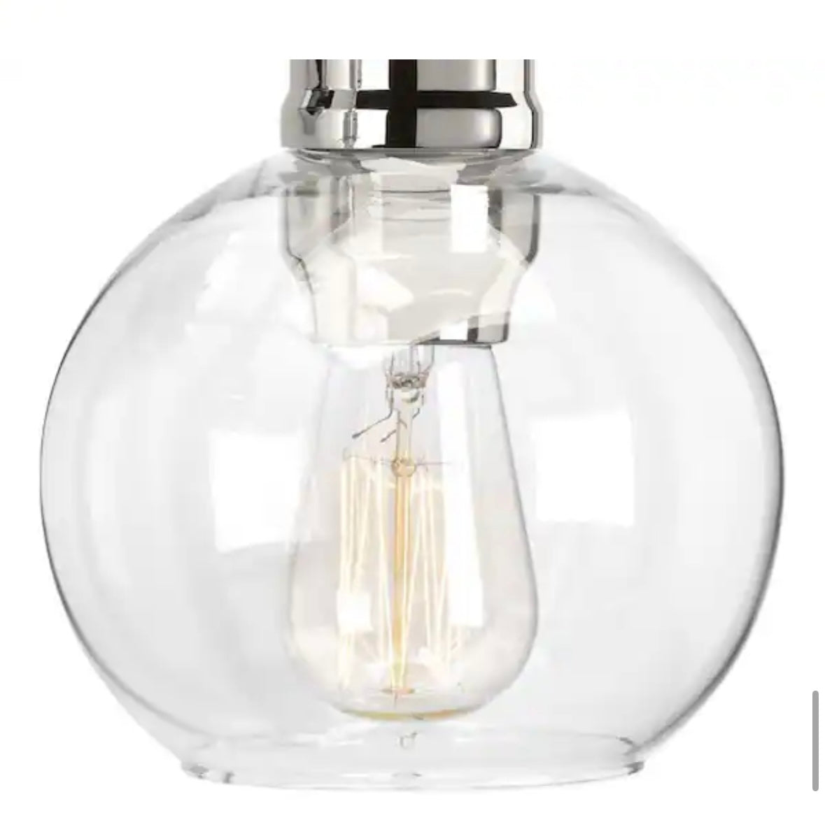 Open box Progress Lighting - Hansford Collection 15-1/2 in. 2-Light Polished Nickel Clear