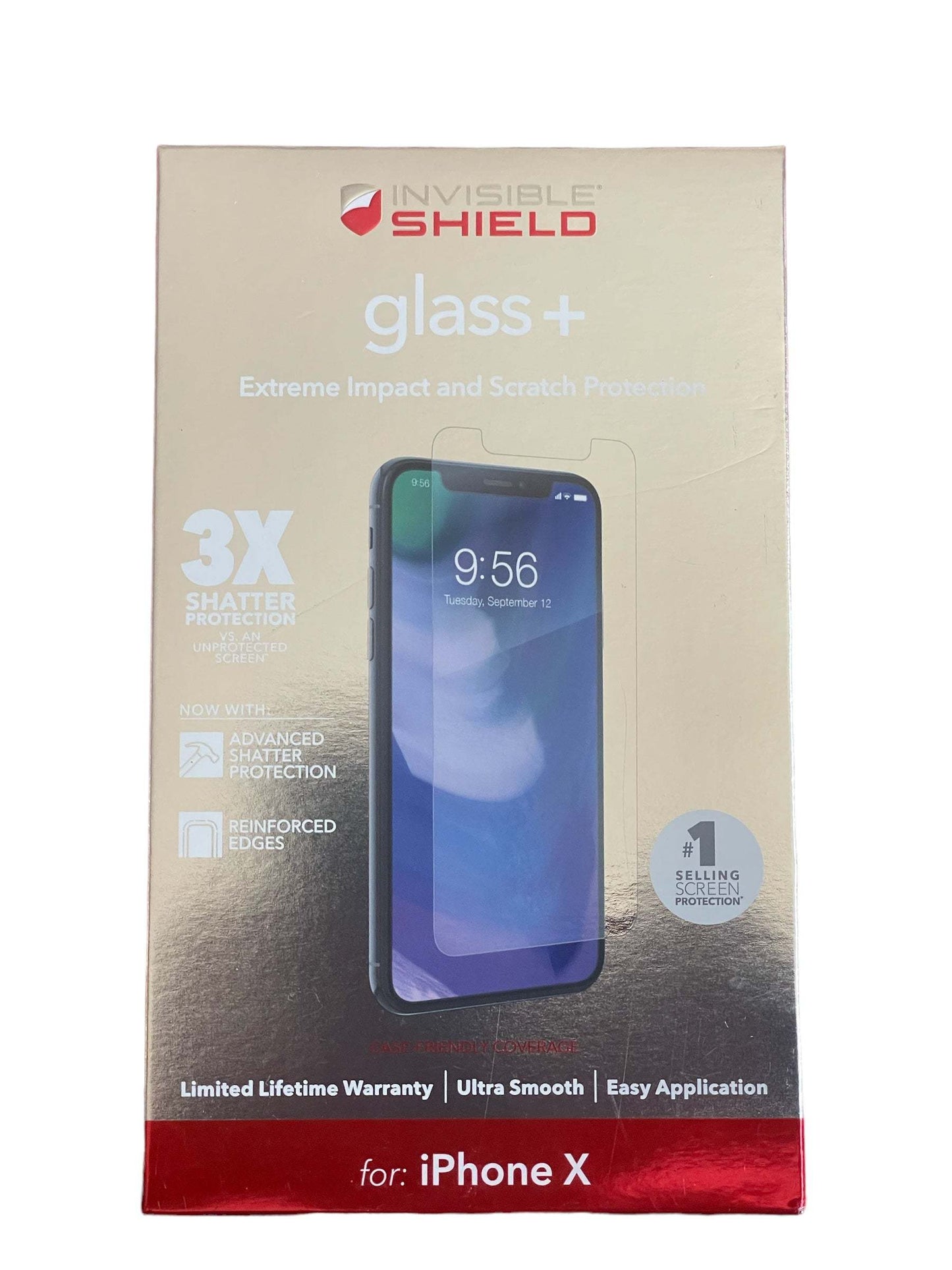 ZAGG Invisible Shield Glass+ Screen Protector for Apple iPhone X - Selzalot