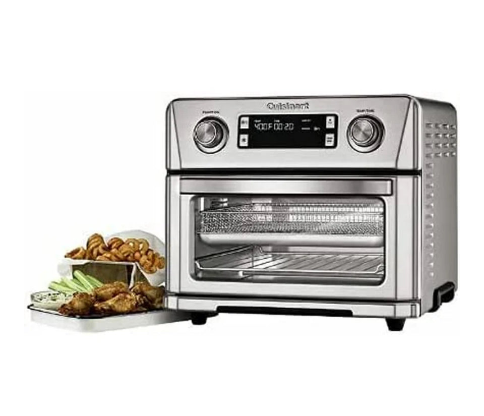 Open Box Cuisinart Digital Model Airfryer Toaster Oven 0.6 cu ft CTOA-130PC2 - Silver