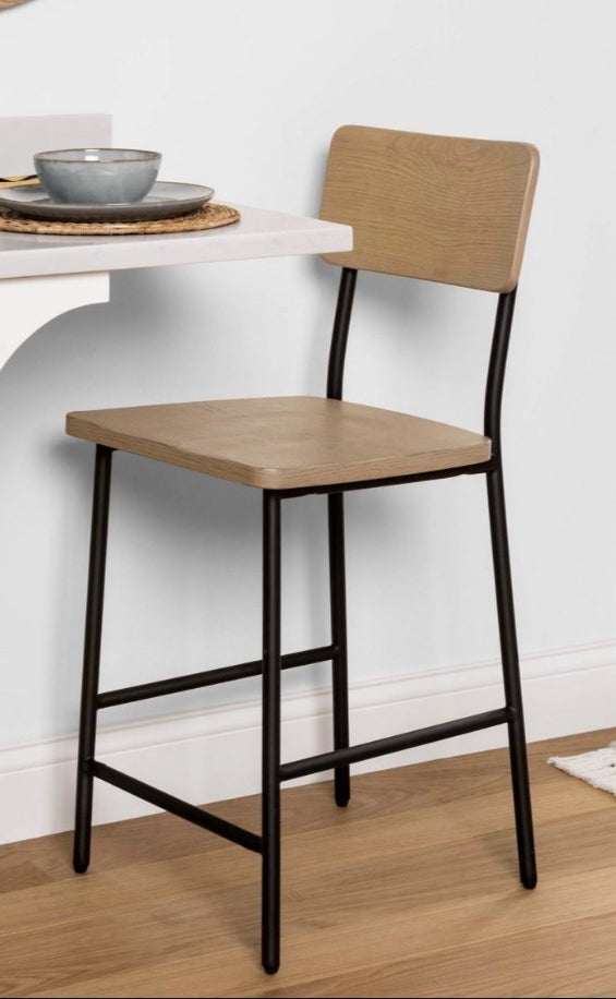 Wood & Steel Counter Stool Black – Hearth & Hand™ with Magnolia
