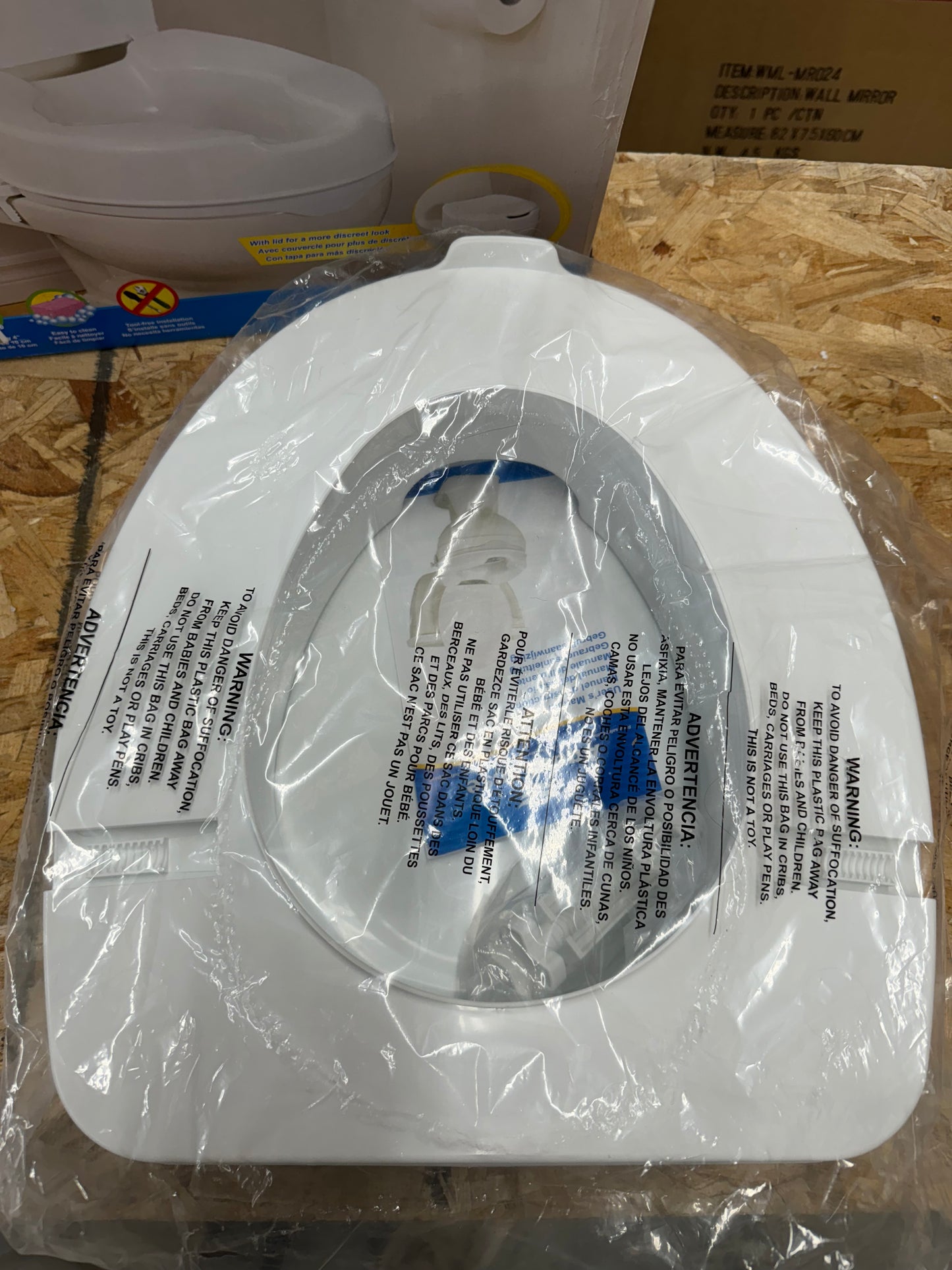 Drive Medical 770-626 AquaSense Raised Toilet Seat with Lid, Standard Seat, White