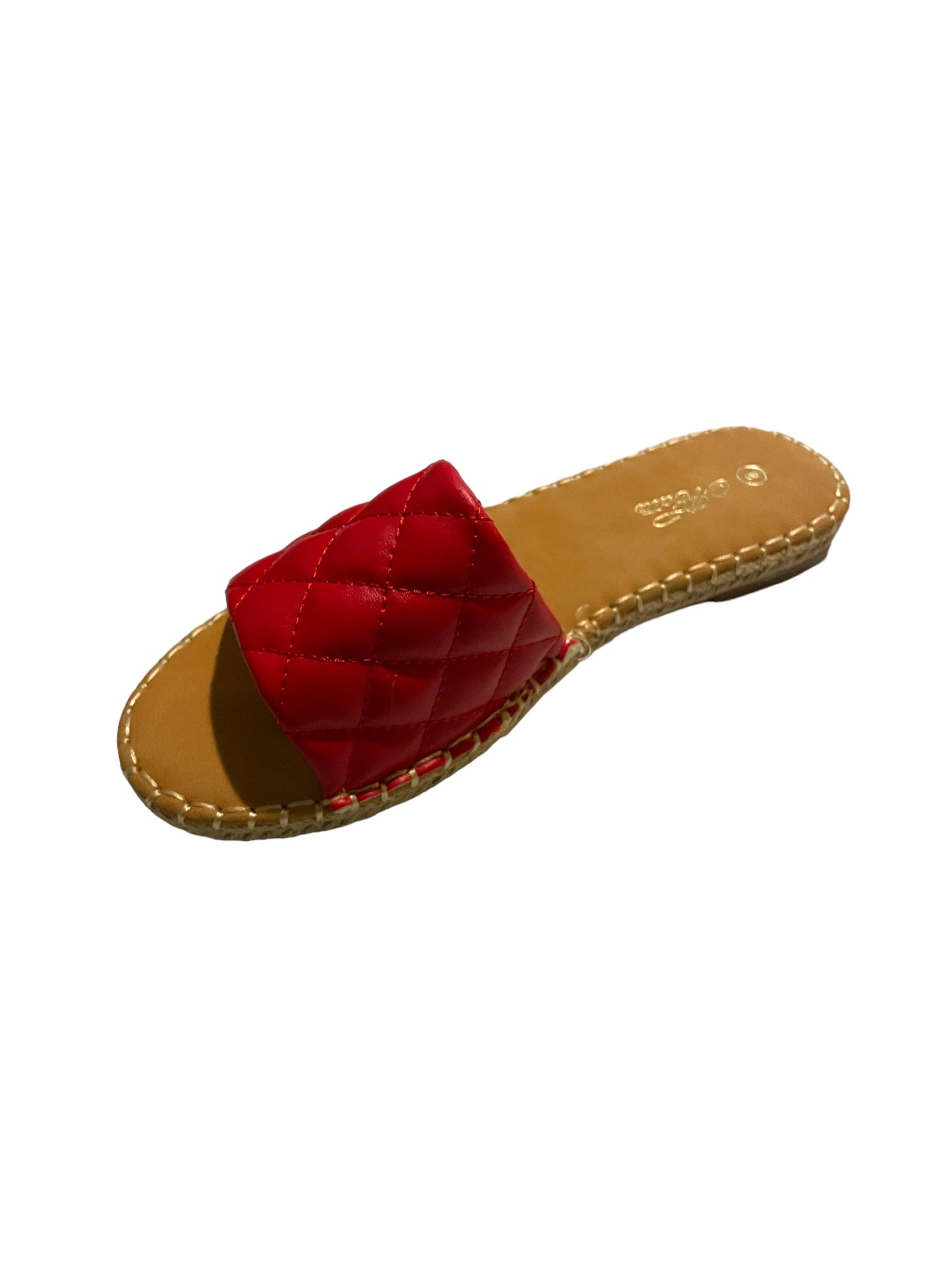 Mata Shoes Fable Flat Slide on Red Size 8 - Selzalot