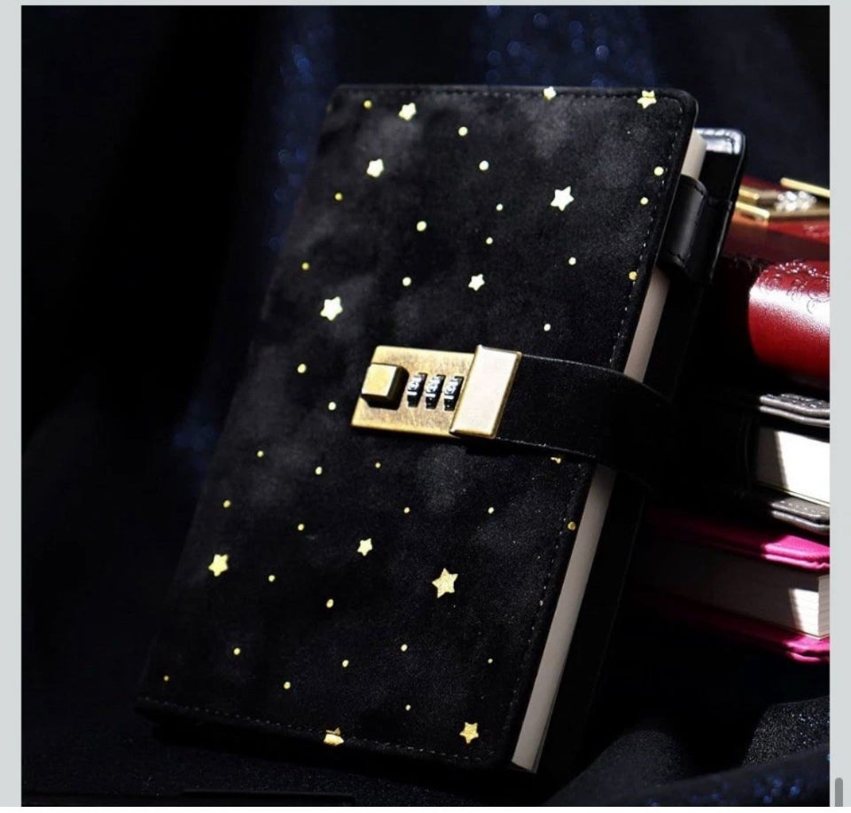 Open Box New Cagie Velvet Diary with Lock, Unique Gifts for Women Who Like Writing,