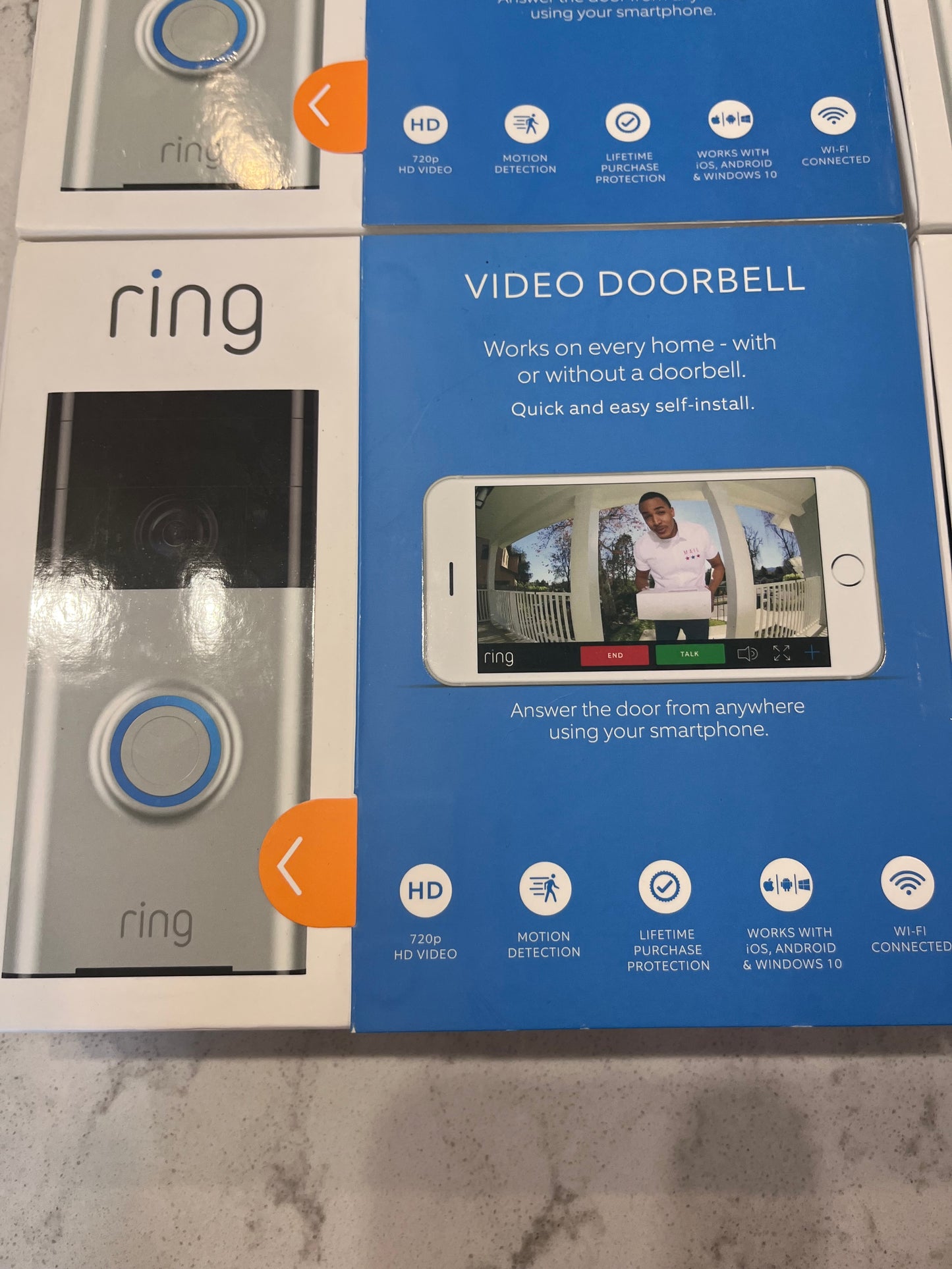 Brand New Ring Battery Doorbell with Head-to-Toe HD Video, Live View with Two-Way Talk, and Motion Detection & Alerts