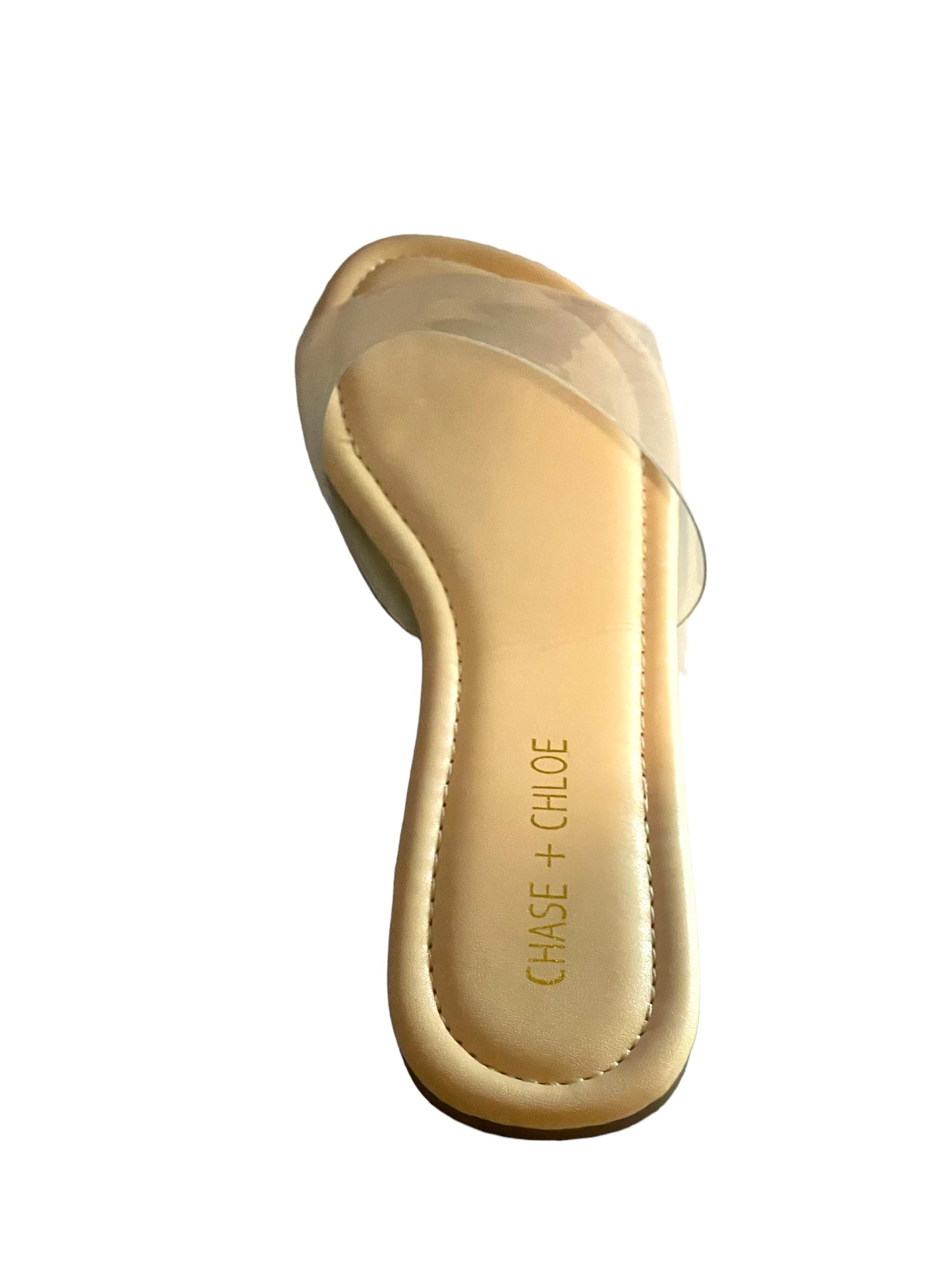Chase + Chloe Transparent Slides IRMA-3 Nude - Selzalot