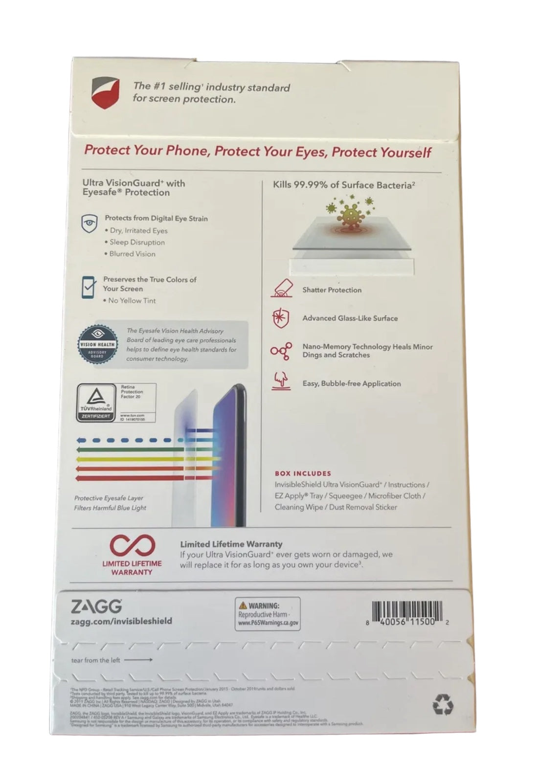 ZAGG InvisibleShield Ultra Vision Guard PLUS for Samsung Galaxy S20 Ultra, Clear - Selzalot