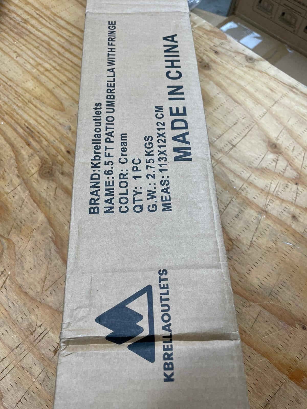 Kbrellaoutlets Patio Umbrella with UPF 50+ Protection, 8 Ribs, Push Button Tilt - Versatile Outdoor Shade for Garden, Courtyard, and Beach - Selzalot