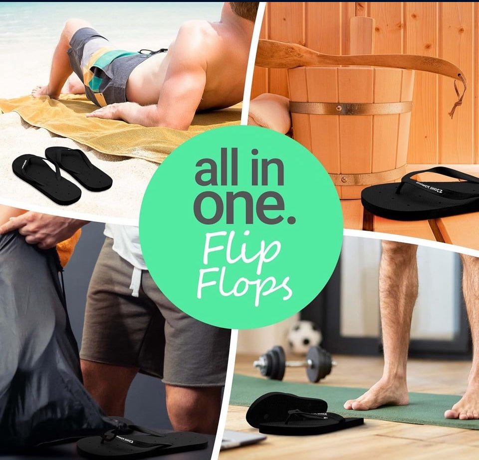 Brand New Shower Shoez Men's Non-Slip Gym Pool Dorm Water Sandals Flip Flops Large