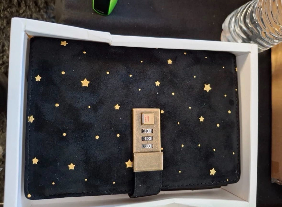 Open Box New Cagie Velvet Diary with Lock, Unique Gifts for Women Who Like Writing,