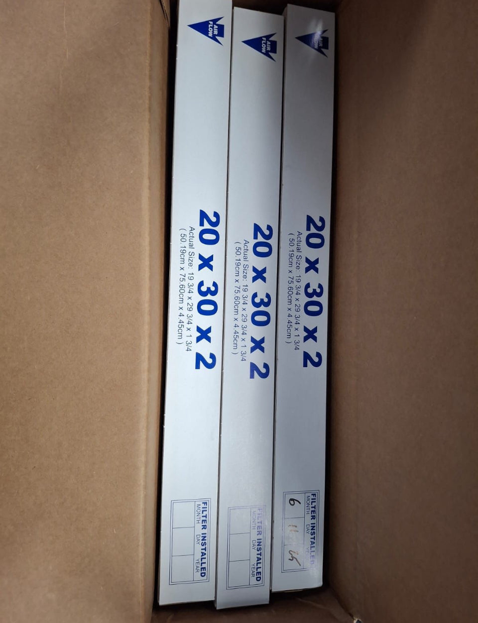 OPEN BOX NEW 20 in. x 30 in. x 2 in. Allergen Pleated MERV 12 Air Filter (3-Pack)