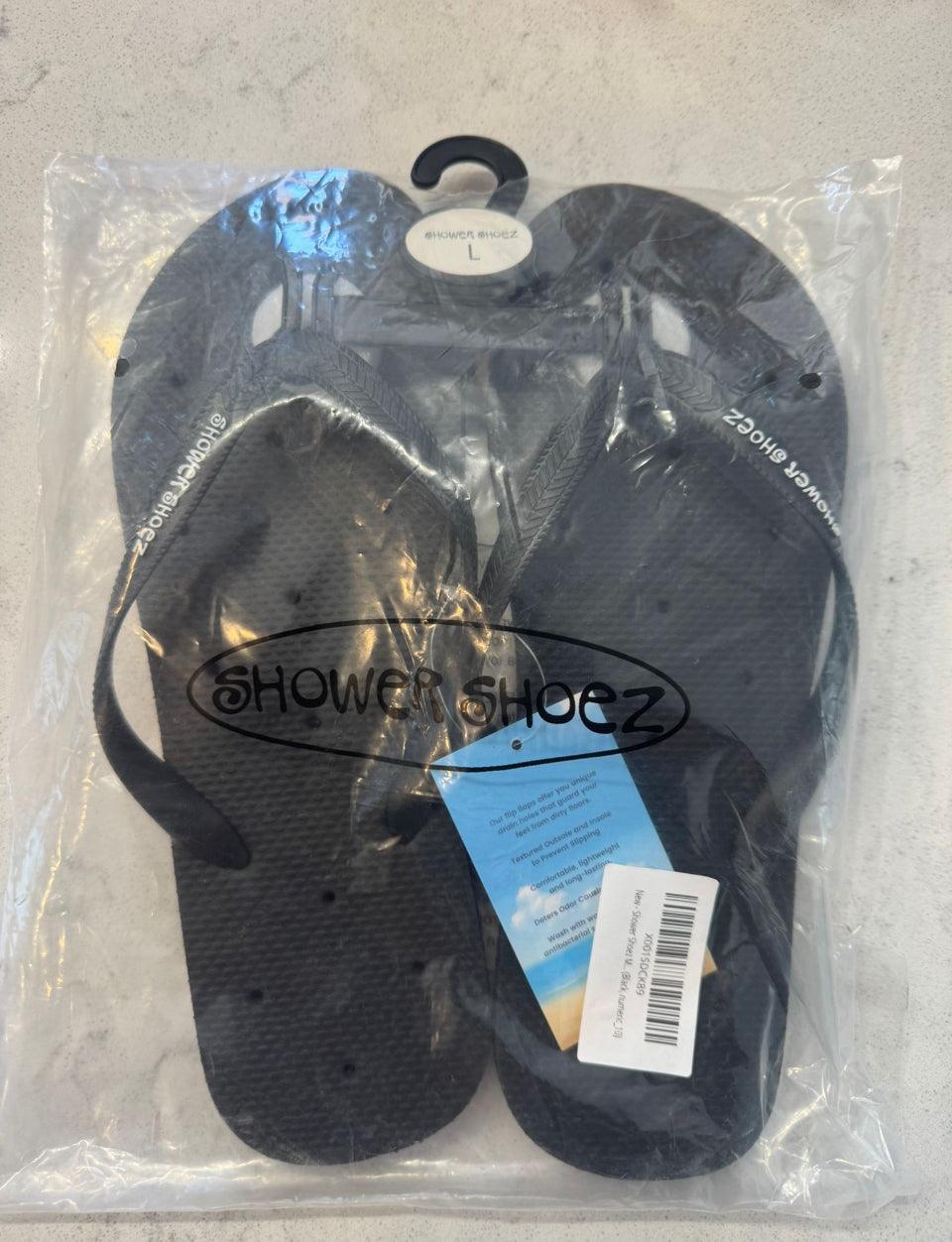 Brand New Shower Shoez Men's Non-Slip Gym Pool Dorm Water Sandals Flip Flops Large
