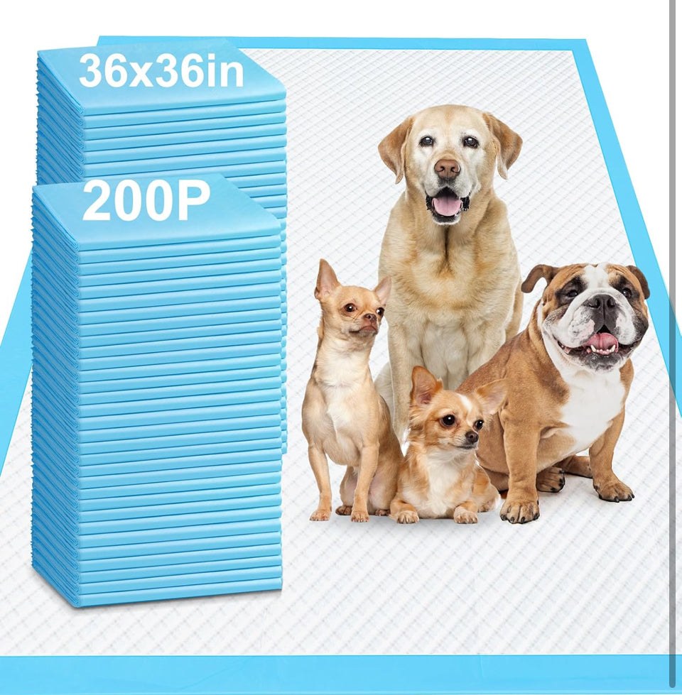 Brand Ne Gimars 4XL 36x36 Dog Pee Pads Extra Large - 200 Counts, Thicken Extra Absorbent Pet Training Puppy Pee Pads, Quick Dry Leak Proof Jumbo Dispo