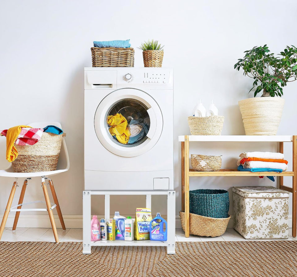 Royxen 4.0 Laundry Pedestal 20" Height Universal Fit 700lbs Capacity, Washing Machine Base Stand Dryer Base Platform Heavy Duty, 28" Wide (White) - Selzalot