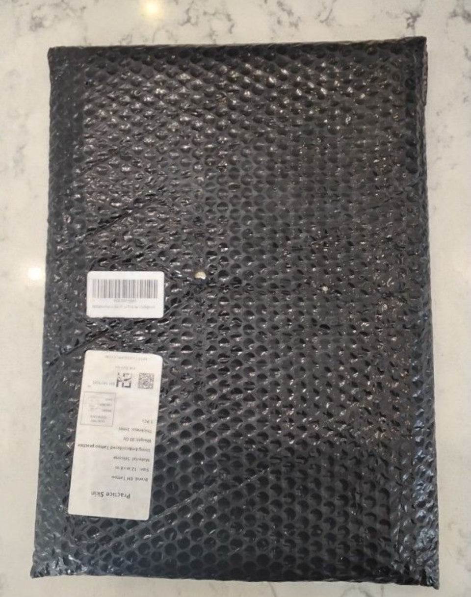 Brand New EH TATTOO Practice Skin 5Pcs 8" x 12" Large Size Blank Silicone Reelskin Fake Skins Thick 3mm for Beginners