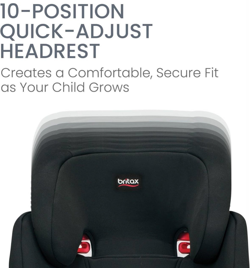 Open box Britax Skyline 2-Stage Belt-Positioning Booster Car Seat, Dusk - Highback and Backless Seat