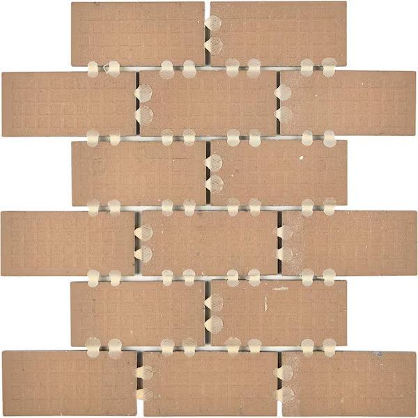 Open Box Daltile Restore Black Marble 12 in. x 12 in. Glazed Ceramic Brick Joint Mosaic Tile (9.96 sq. ft./Case)
