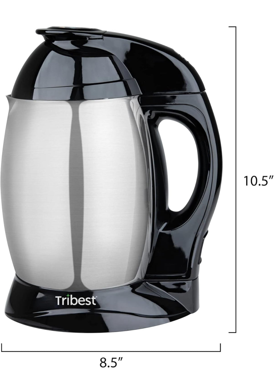 Open Box Tribest SB-130 Soyabella, Automatic Soy Milk and Nut Milk Maker Machine, Stainless Steel Large, Silver