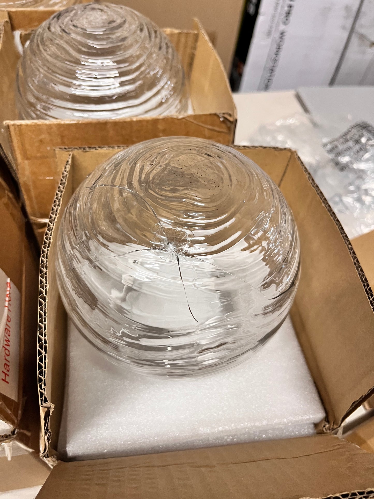 Open Box Glass Orb Ceiling Chandelier - Threshold™: 5-Light Modern Fixture, UL Listed, Metal & Glass