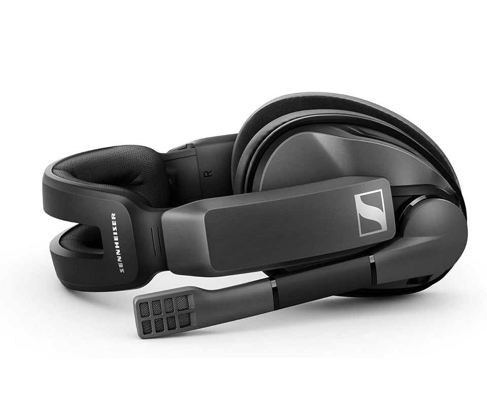 Open Box Sennheiser GSP 370 Over-Ear Wireless Gaming Headset, Low-Latency Bluetooth, Noise-Cancelling Mic, Flip-to-Mute, Audio Presets - PC, Mac, Wind