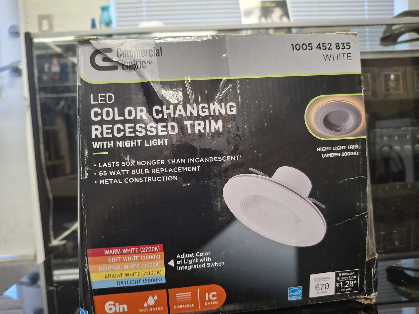 Commercial Electric 6 in. Title 20 Integrated LED Recessed Light Trim