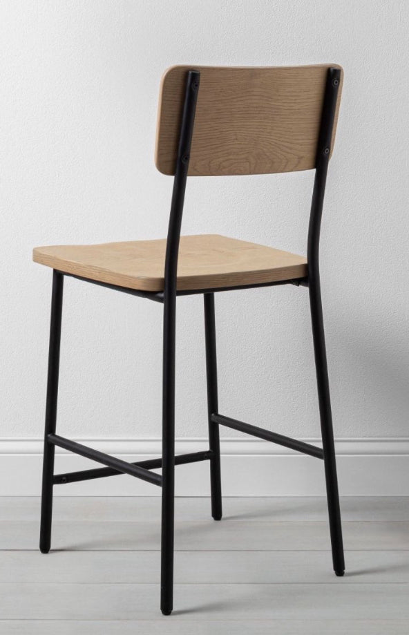 Wood & Steel Counter Stool Black – Hearth & Hand™ with Magnolia