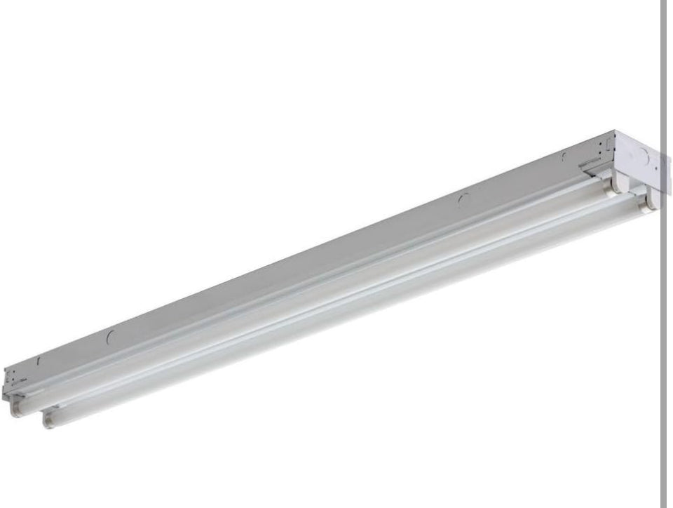 Lithonia Lightning Two-Light T8 C 232 120 GESB Fluorescent Strip Light, 32 watts, 4-feet,120 Volts, White