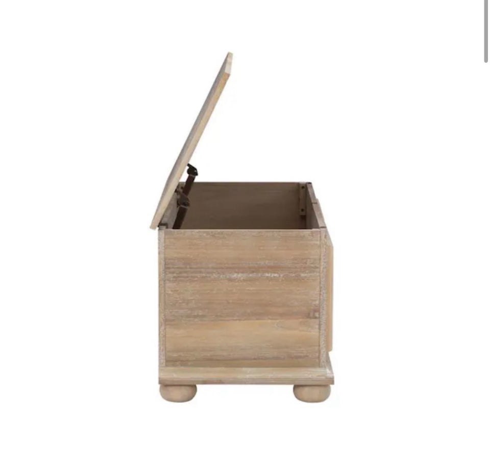 New Powell Company Rockland Natural Finish Cedar Chest with Raised Panels and Bun