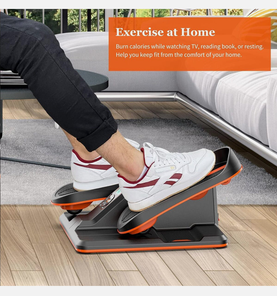 Open Box WINDAZE Under Desk Elliptical Machine with Smart App, Mini Training Machine