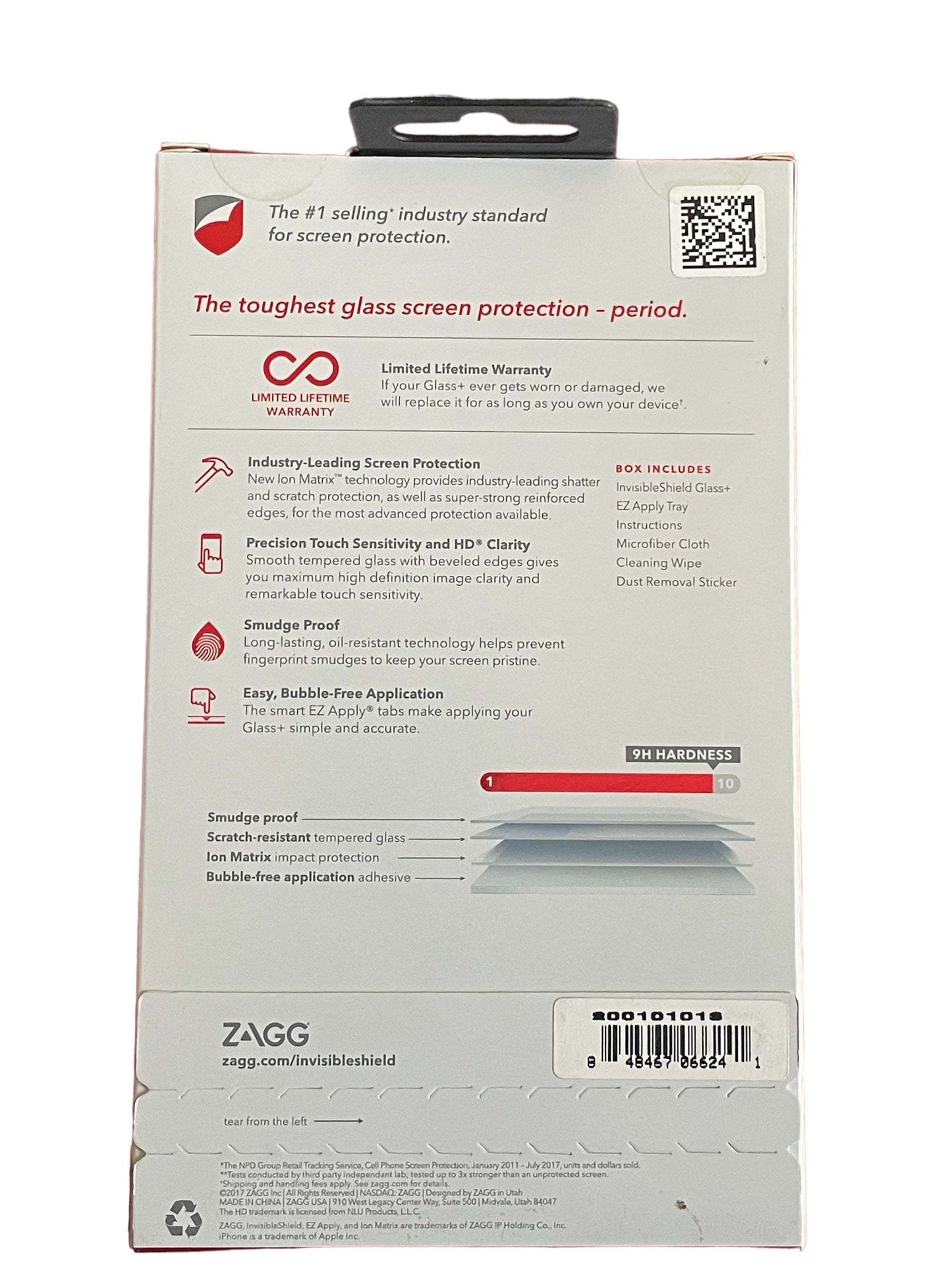 ZAGG Invisible Shield Glass+ Screen Protector for Apple iPhone X - Selzalot