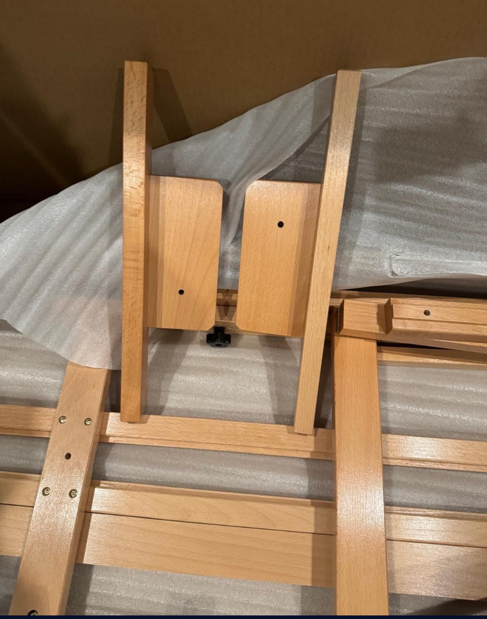 Open Box U.S. Art Supply Mastel Multi-Function Studio Artist Wooden Floor Easel - Large Adjustable H-Frame, Tilts Flat, Mast Adjusts to 97" High - Stu