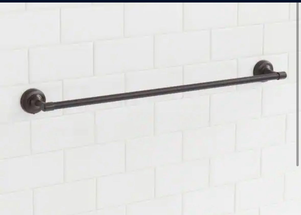 Open Box Glacier Bay Keegan 24 in. Towel Bar in Oil Rubbed Bronze