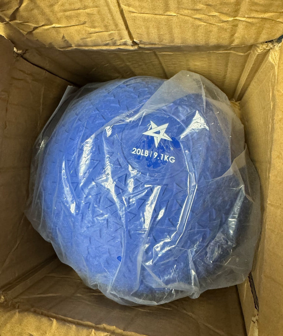 Open Box Yes4All Slam Balls, 10-40lb Medicine Ball Weight, Durable PVC Sand Filled Workout Dynamic Medicine Ball for Core Strengthen