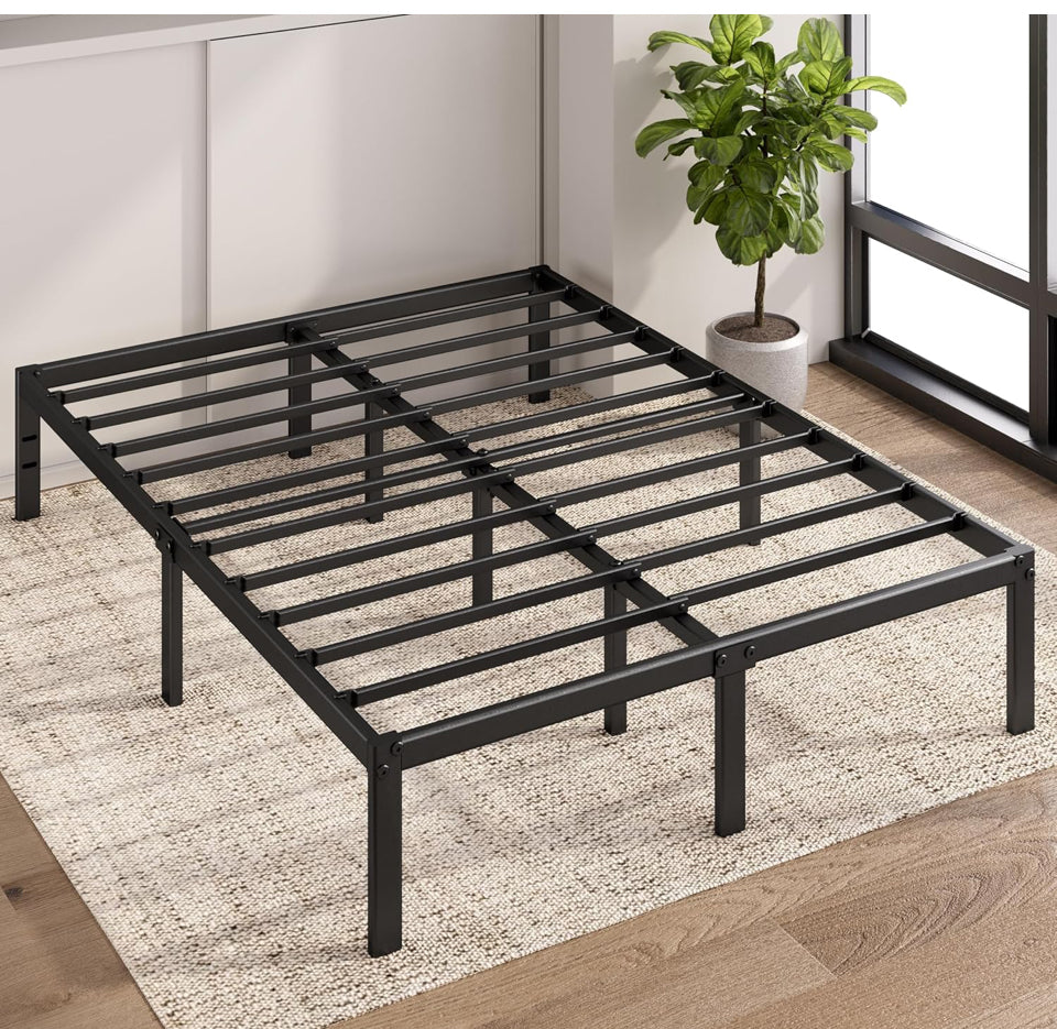 Open Box ZINUS 14 Inch Elias Metal Platform Bed Frame, Steel Support, No Box Spring Needed, Easy Assembly, Queen