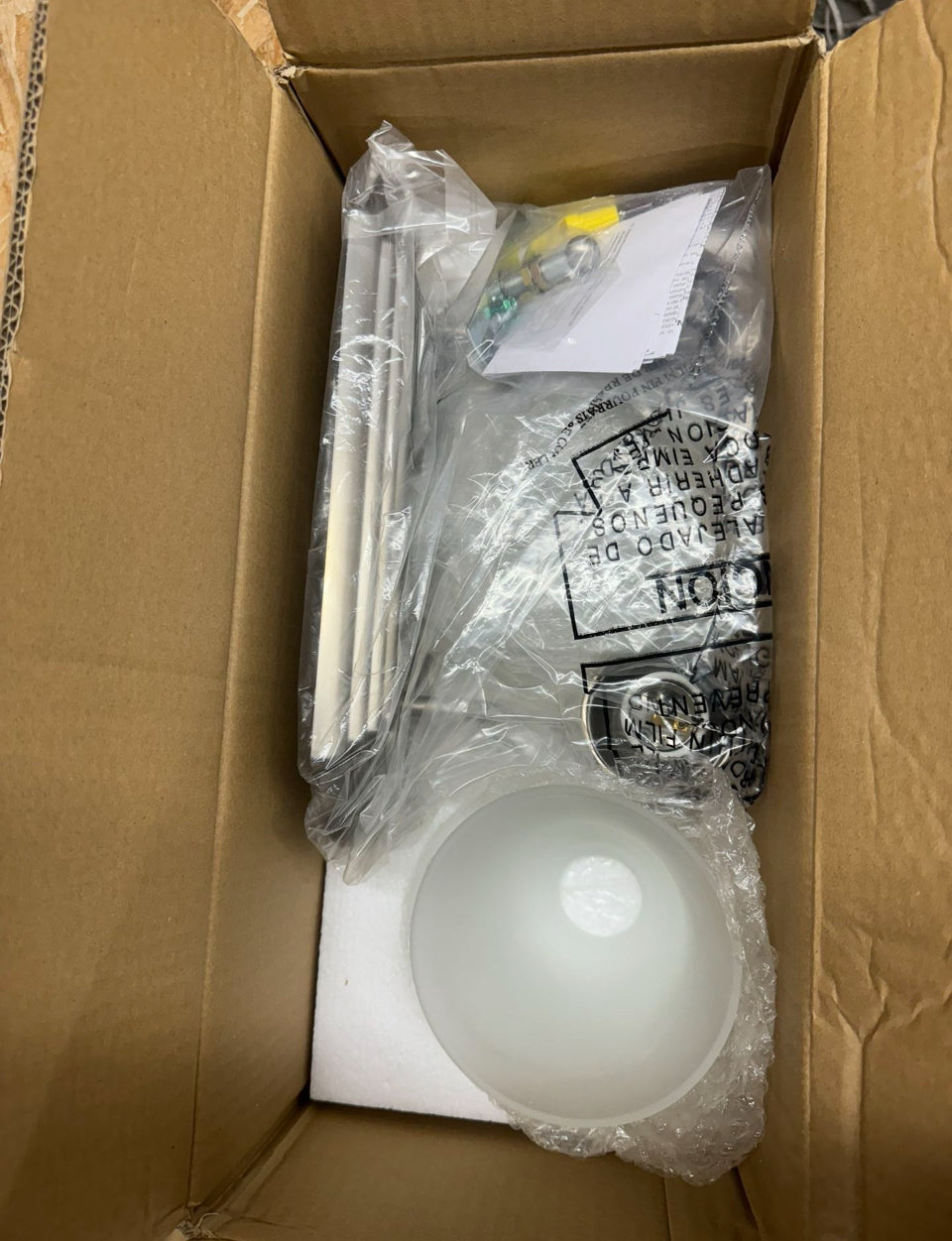 Kichler 12.25" 2-Light Vanity Bath Light in Brushed Nickel, Modern Bathroom Light with Clear Satin Etched Glass, (12.25" W x 8" H), 5336NIS