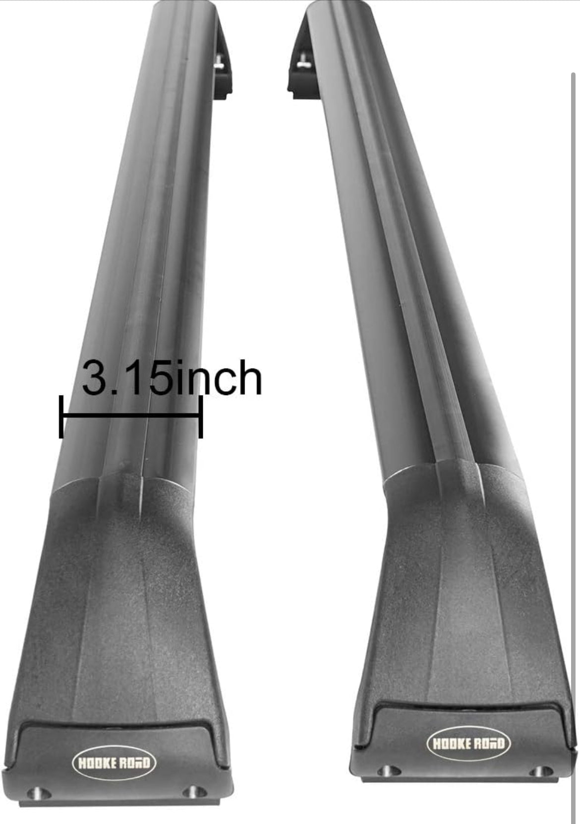 Hooke Road Roof Rack Cross Bars Kayak Cargo Carriers Compatible with Jeep Wrangler JK JL Gladiator JT 2007-2024 (4-Door Hard Top) - Selzalot