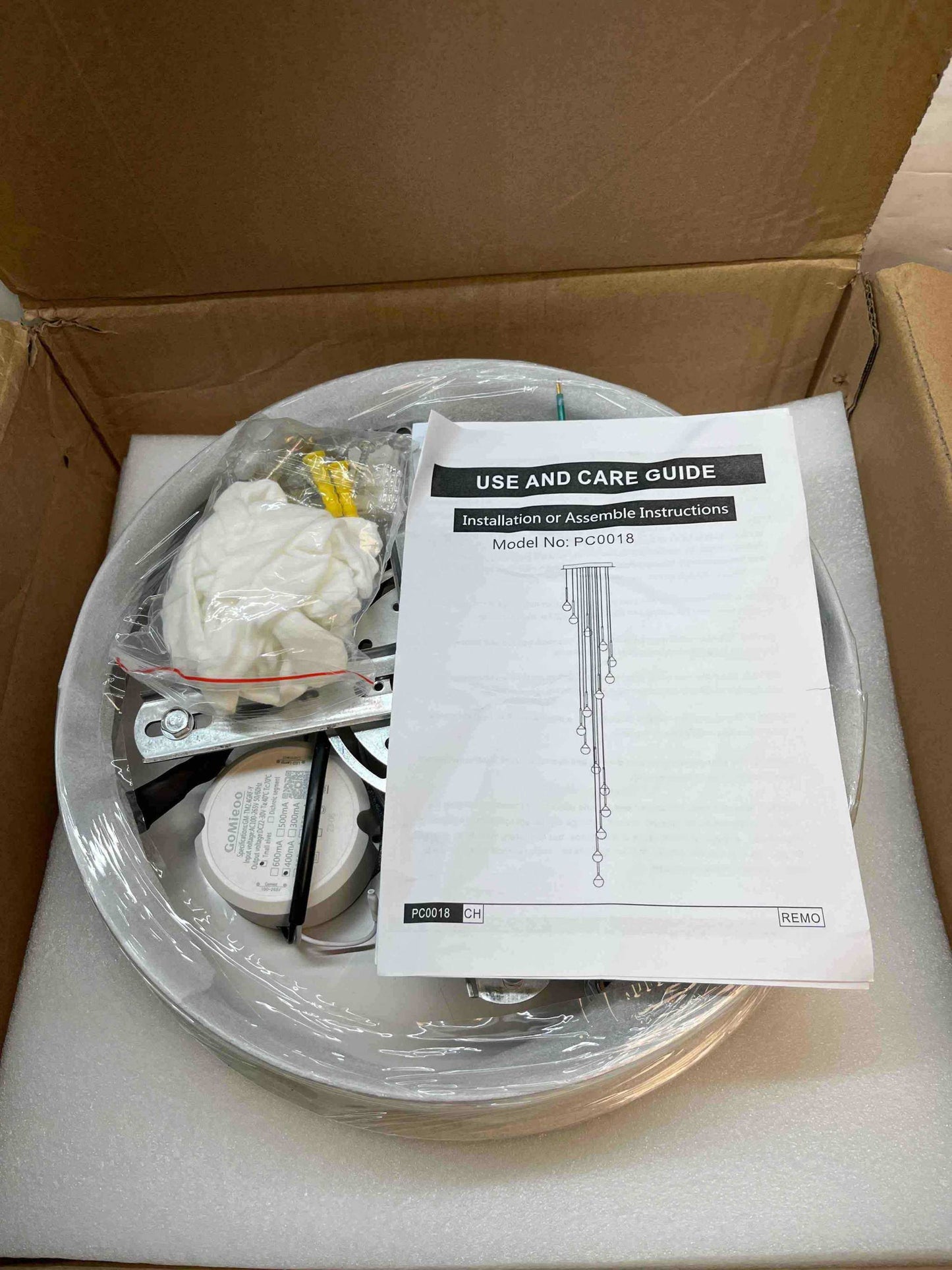 HAIXIANG Mini Chandeliers 3-Lights Modern Chrome Light Pendant Lights - Selzalot