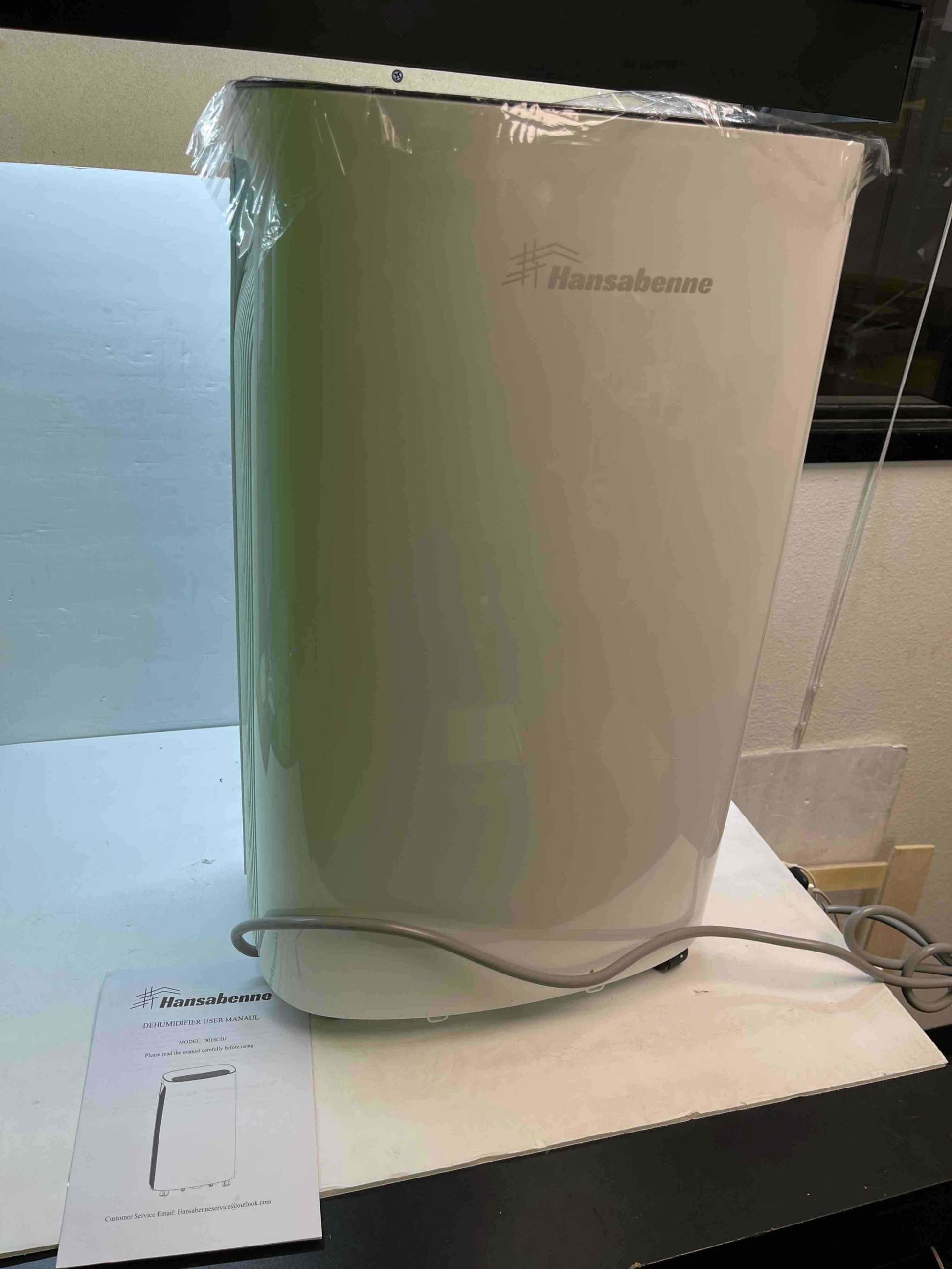 Hansabenne 50-Pints Dehumidifier for Basements - 4850 Sq. Ft. Dehumidifier with Auto or Manual Drainage - Compact Dehumidifier with Intelligent Humidity Control | Auto Defrost | Dry Clothes - Selzalot