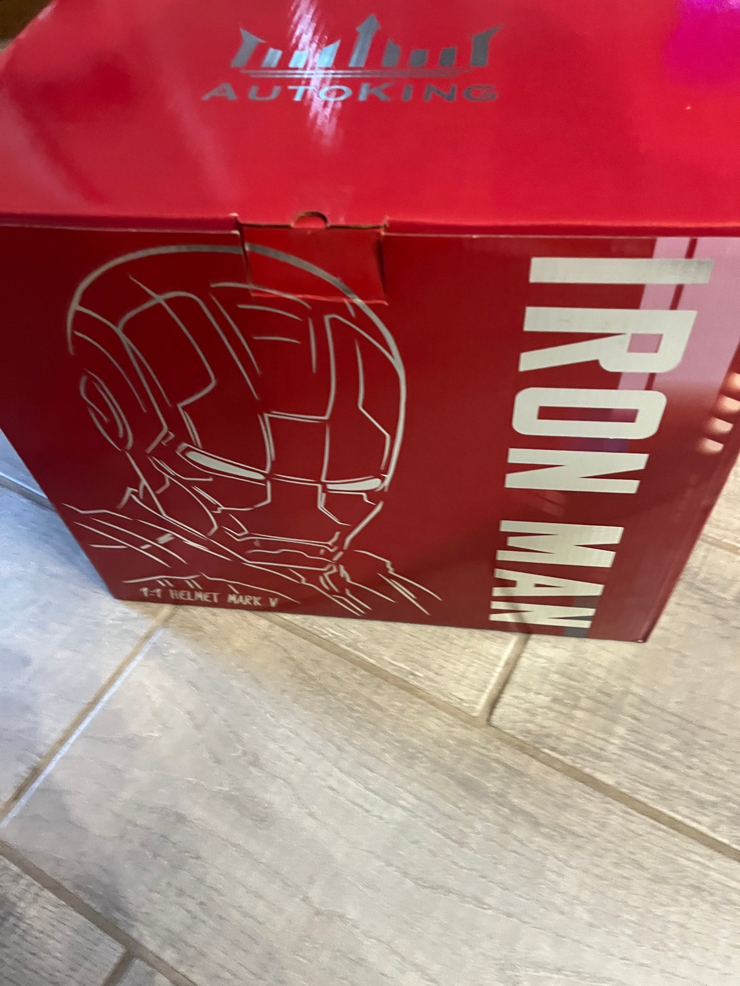 Open Box AuToKING Wearable Iron Mask with eyes glow Voice, touch and remote control Super Hero helmet cool stuff costume suits Cosplay amazing hot toys for boys teen Adult halloween gifts for age 8-12 13 years old