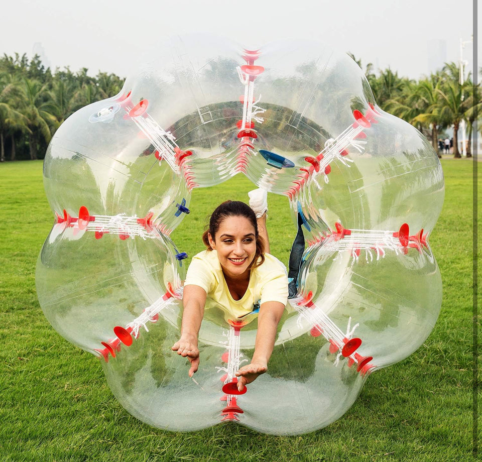 Open Box YUEBO Bumper Bubble Soccer Balls for Teens/Adults, Body Zorb Ball Dia 4FT/5FT(1.2m/1.5m) 1 Pack